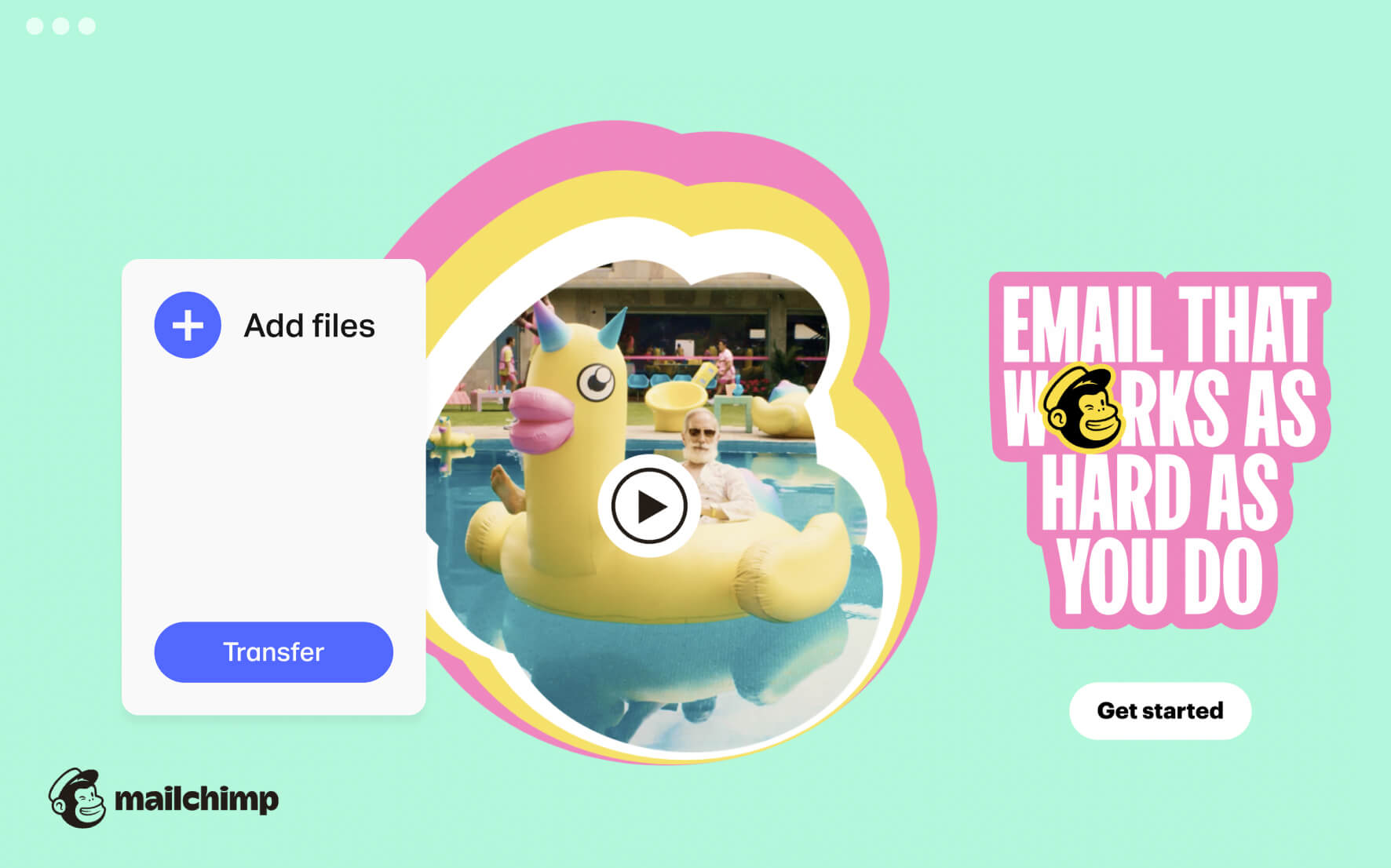 Mailchimp wallpaper on WeTransfer